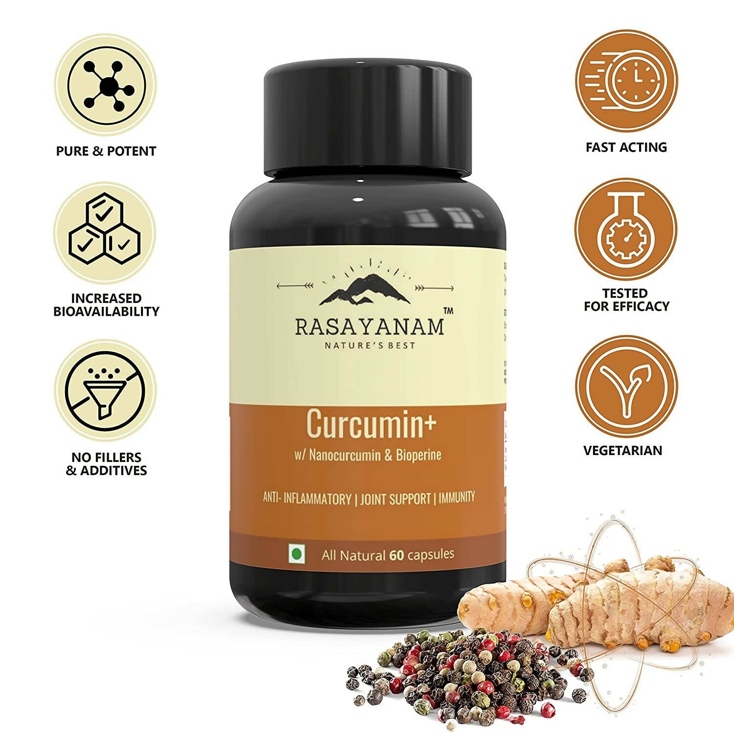 Rasayanam Curcumin+ Capsules - Distacart