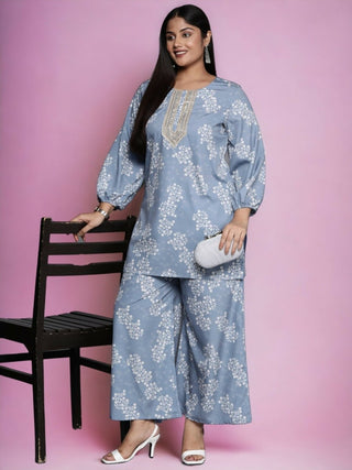 Ahalyaa Women's Traditional wear Tunic - Grey - Distacart