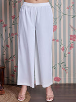 Thumbnail for Ode by House of Pataudi Ethnic Motifs Printed Pure Cotton Straight Kurta with Palazzos - Distacart