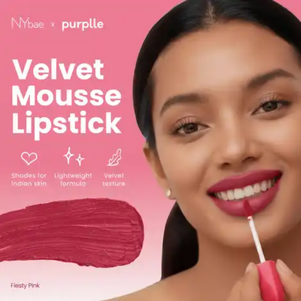 NY Bae Velvet Mousse Liquid Lipstick - Fiesty Pink 05 - Distacart