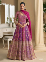 Thumbnail for Anaita Rani Pink Georgette Readymade Anarkali Suit with Embroidery Zarkan Work - Distacart