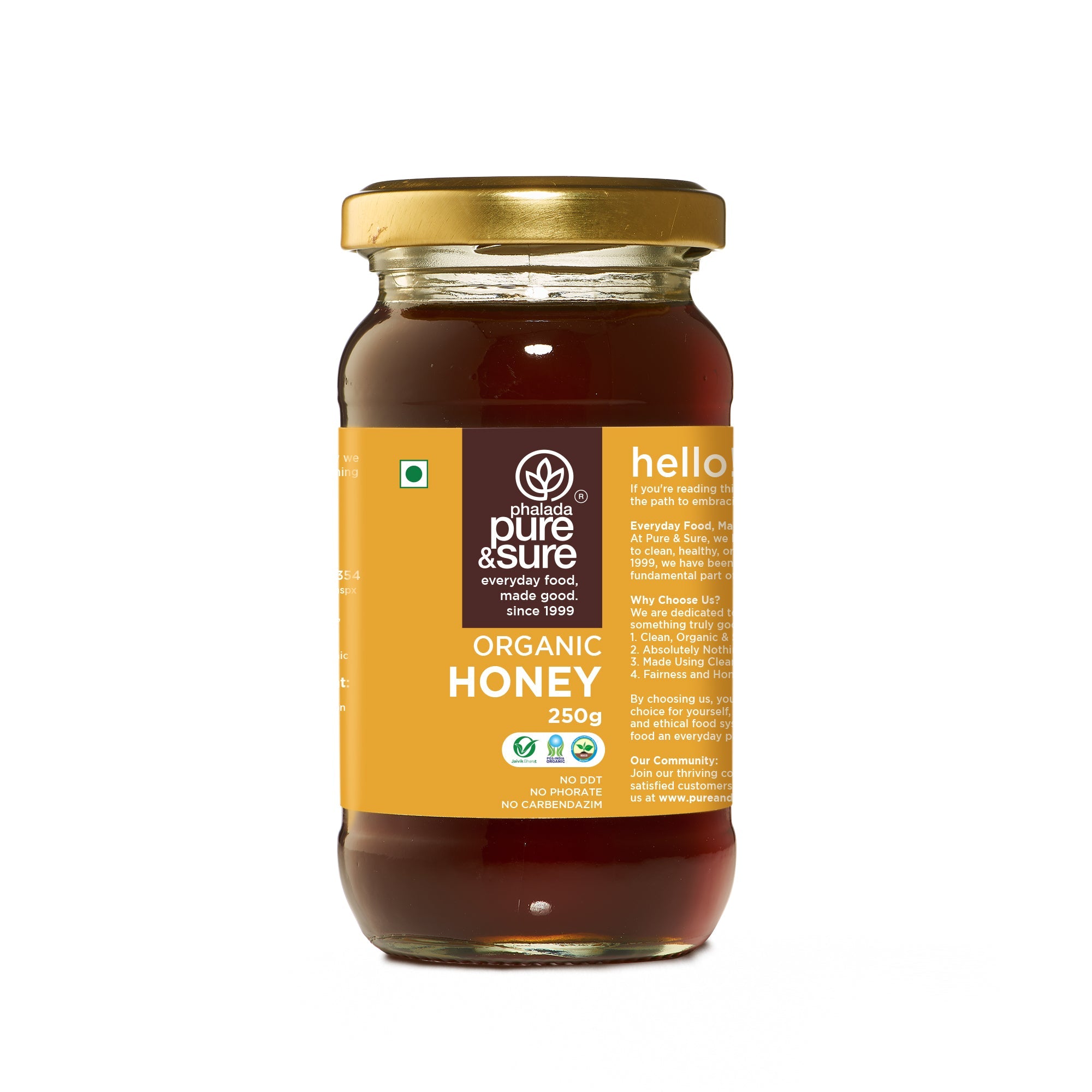 Pure & Sure Organic Honey - Distacart