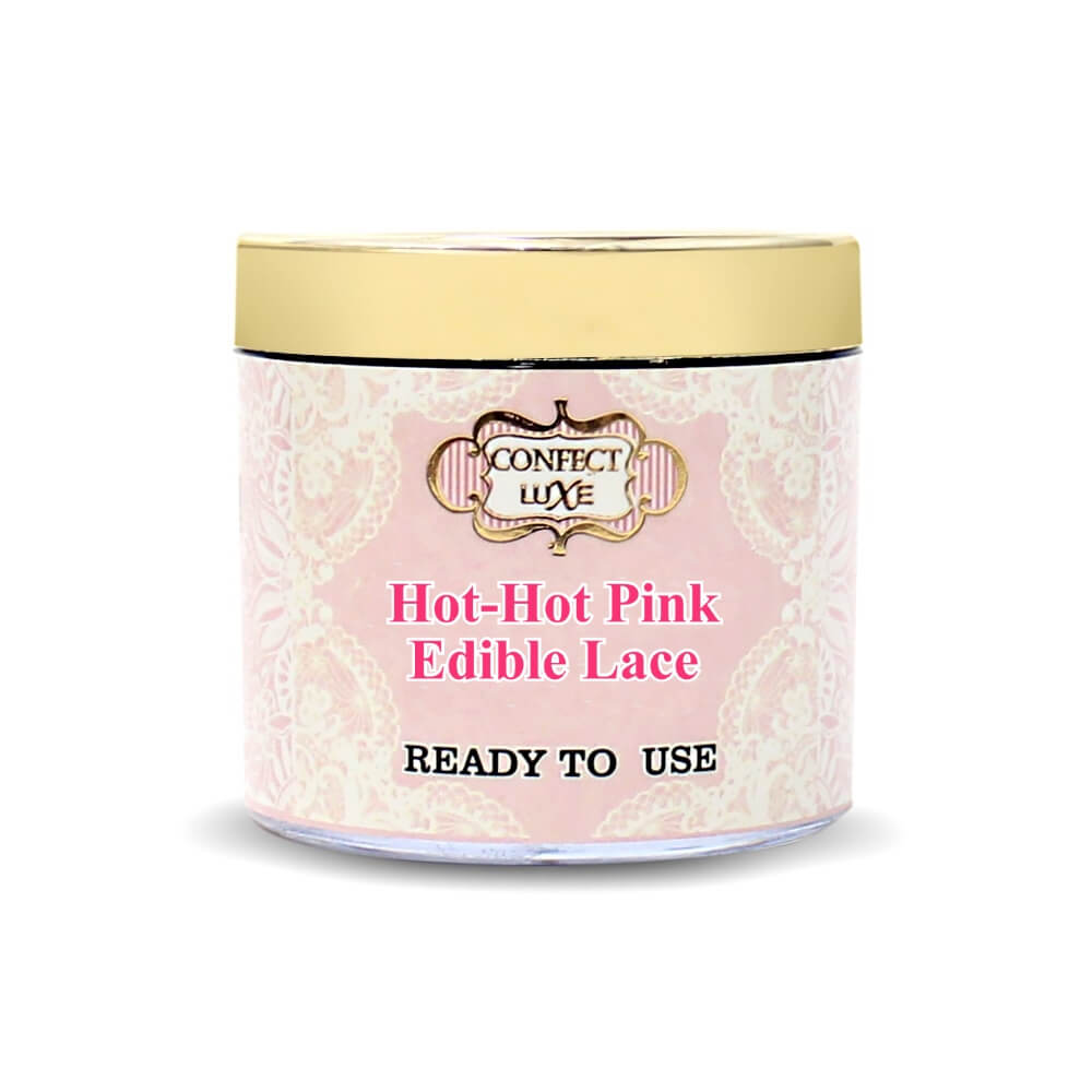 confect hot hot pink edible lace 100 gms