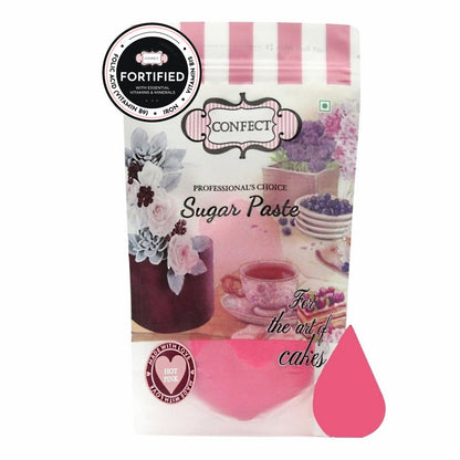 confect hot pink nutritional sugarpaste 1 kg