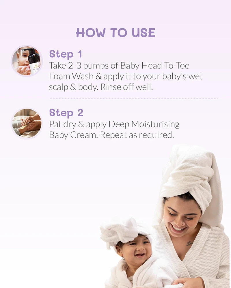 AreoVeda Baby Wash and Cream Combo - Distacart