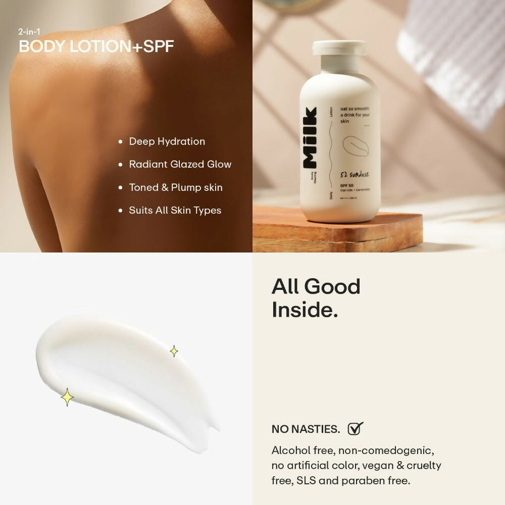 52 Sundaze SPF50 Body Glazing Milk with Oat Milk & Ceramides - Distacart