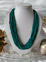 Thumbnail for Inhanns Handmade Beaded Multilayer Necklace, 20 Layers - Sea Green - Distacart