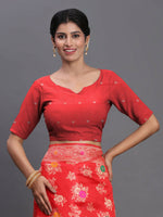 Thumbnail for Astita Banarasi Silk Red Saree