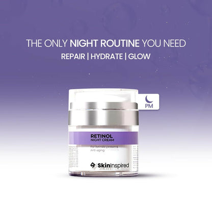 SkinInspired Retinol Night Cream For Wrinkles & Anti-Aging - Distacart