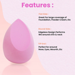 Thumbnail for Bronson Professional Beauty Blender Sponge with Holder Case - Dista