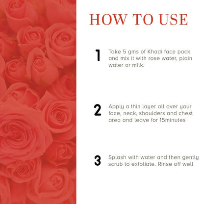 Khadi Natural Sandalwood & Rose Face Pack - Distacart