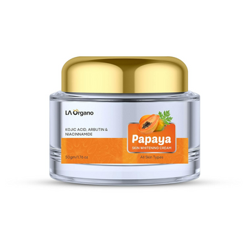 LA Organo Papaya Cream For Skin Brightening & Whitening - Distacart