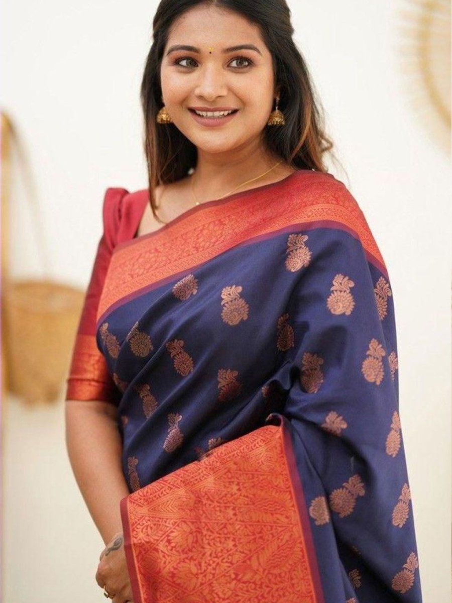 Anouk Woven Design Zari Banarasi Saree