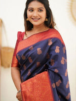 Thumbnail for Anouk Woven Design Zari Banarasi Saree