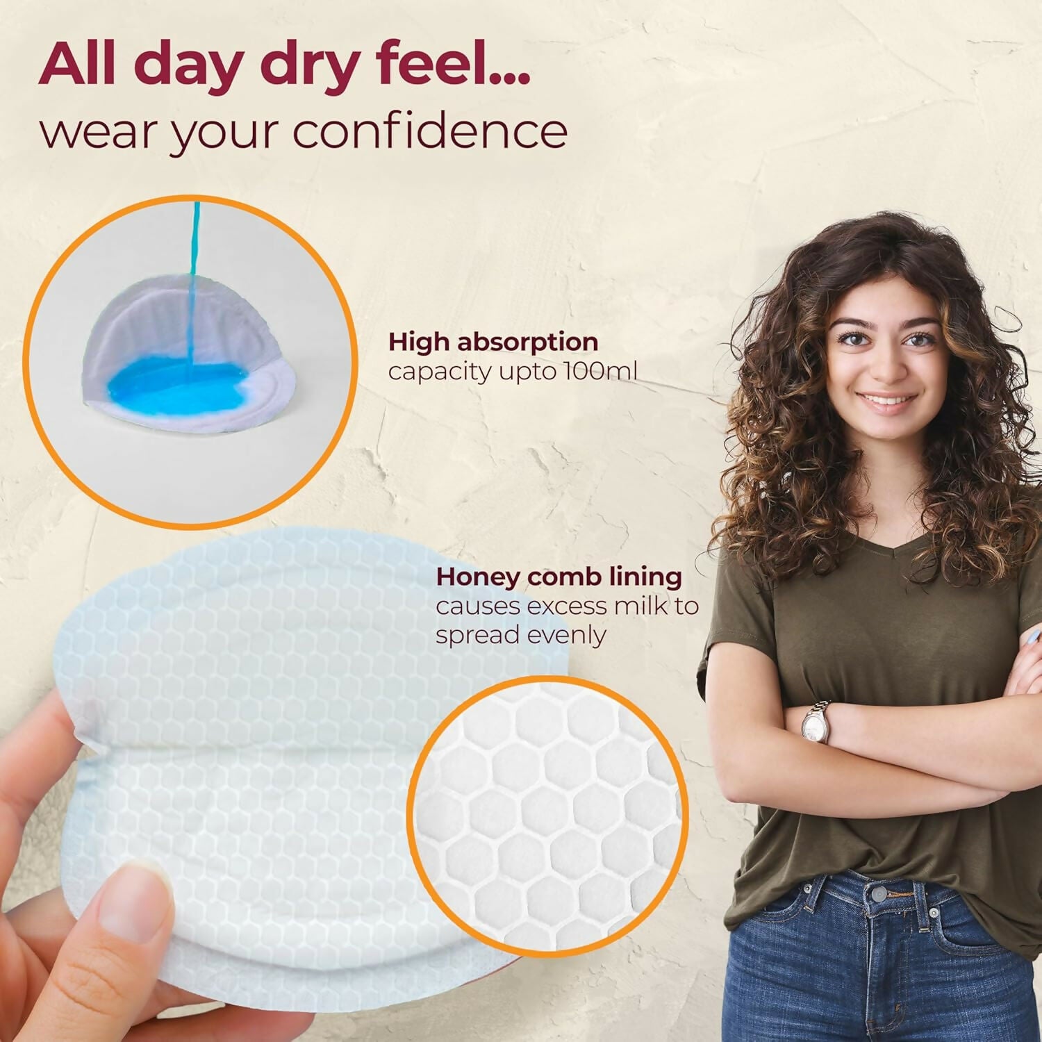LuvLap Ultra Thin Honeycomb Nursing Breast Pads - Distacart