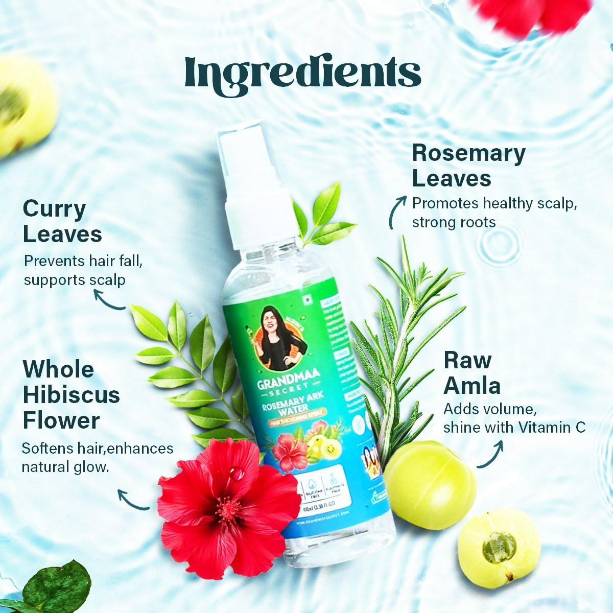 Nidhi’S Grandmaa Secret Rosemary Water Ark - Distacart