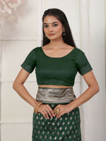 Thumbnail for Astita Lichi Silk Blue Saree