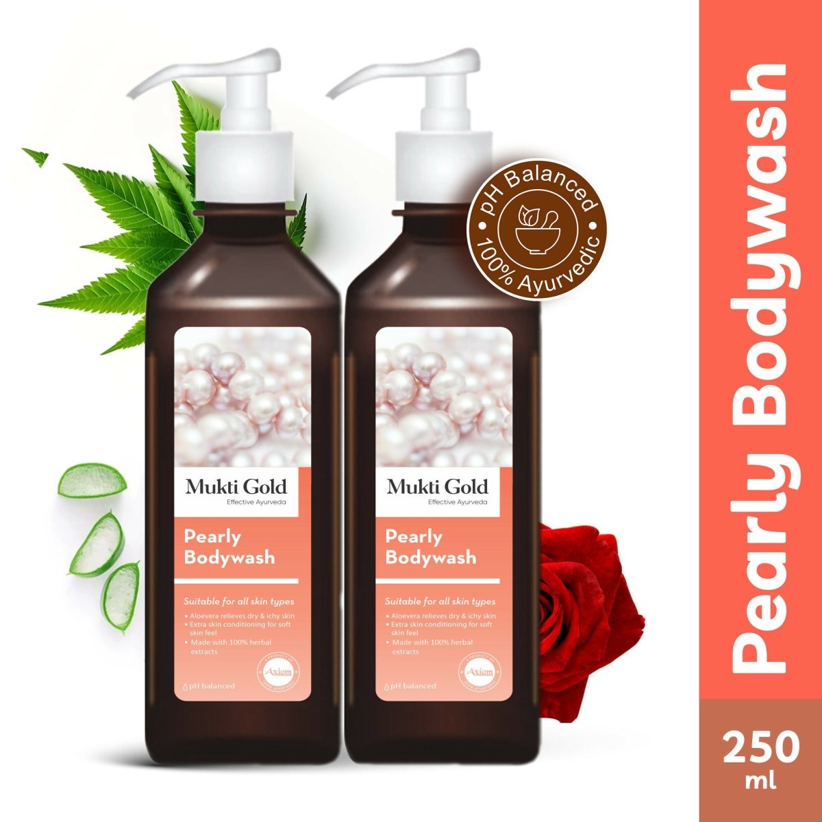 Axiom Mukti Gold Pearly Body Wash - Distacart