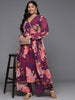 Ahalyaa Women's Traditional wear Kurta Set - Purple - Distacart