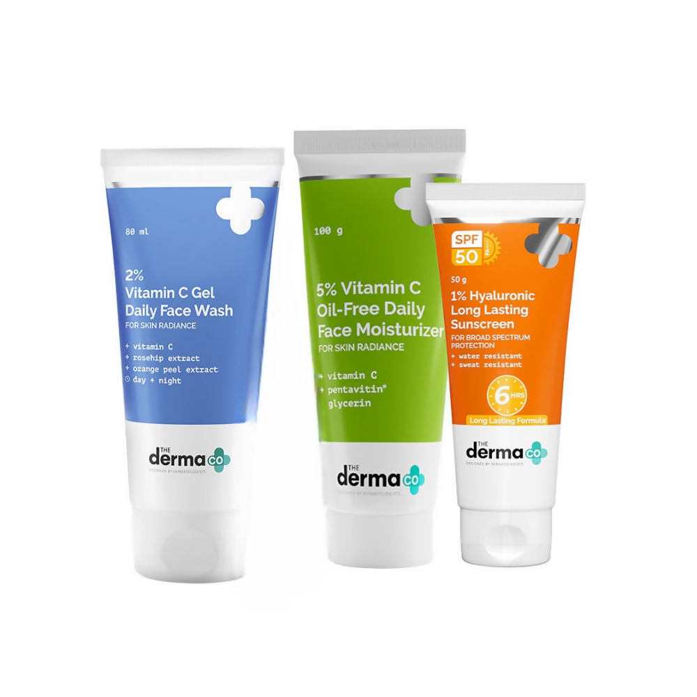 The Derma Co I-Beauty Glow CMS (Cleanser, Moisturizer, Sunscreen) Combo - Distacart