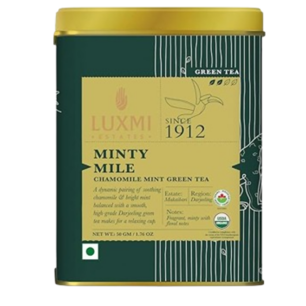 Luxmi Estates Minty Mile Chamomile Mint Green Tea - Dista