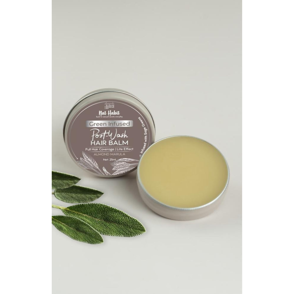 Nat Habit Hibiscus Almond Marula Post-Wash Hair Balm - Distacart
