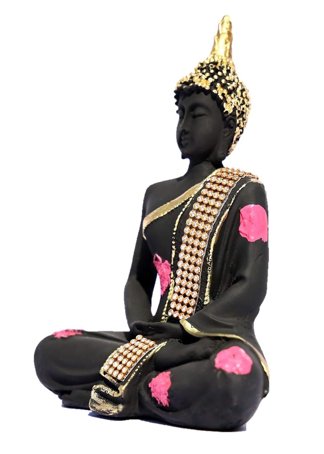 Shri Balaji Enterprises Polyresin Sitting Lord Buddha Idol - Distacart