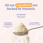 Thumbnail for Gritzo SuperMilk Growth+ (Formerly Height+) (7-12y Boys), 10g Protein Powder-Creamy Vanilla - Distacart