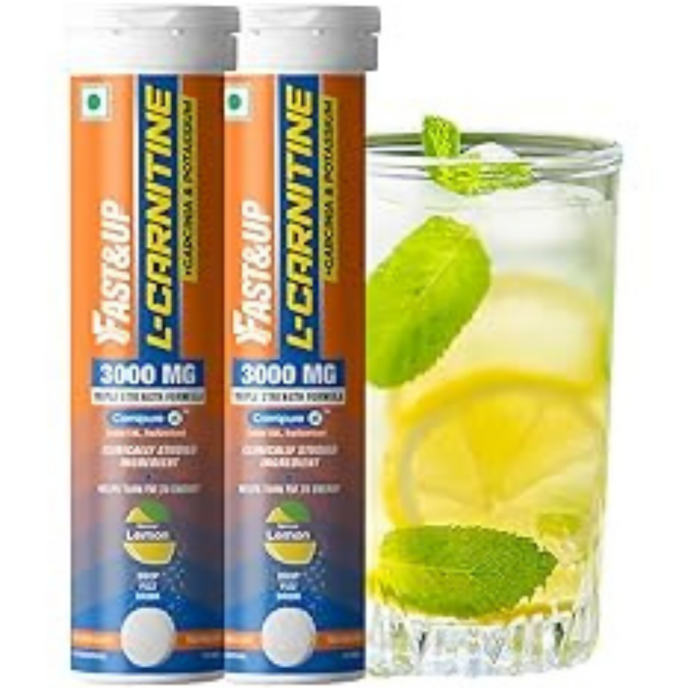 Fast&Up L Carnitine Tartrate 3000mg Effervescent Tablets - Lemon Flavour - Distacart