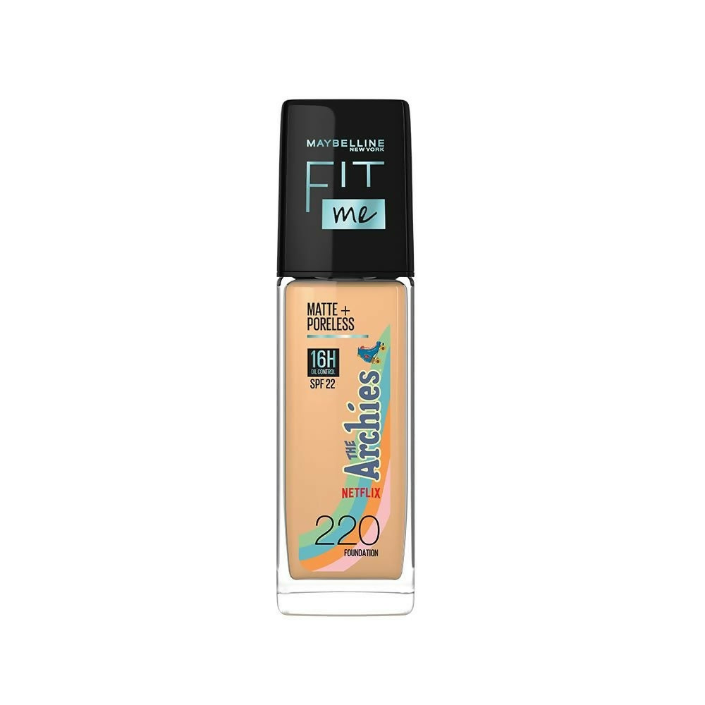 Maybelline New York Fit Me Matte+Poreless The Archies Collection Liquid Foundation - 220 - Distacart