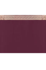 Thumbnail for Joban Fashion Nude Pink Crepe Chiffon Pure Handloom Banarasi Silk Saree