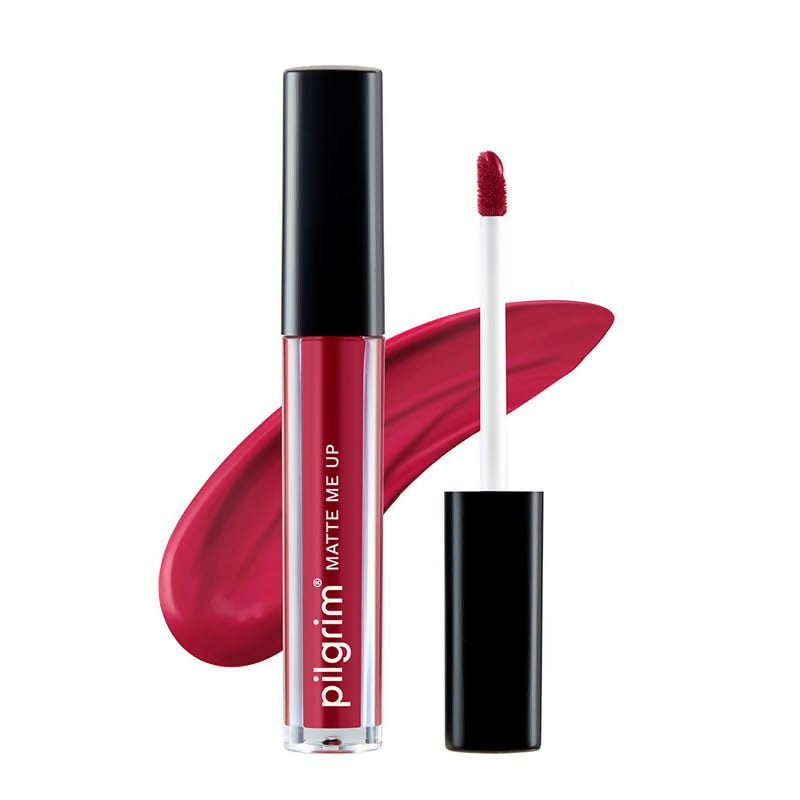 Pilgrim Liquid Matte Lipstick with Hyaluronic Acid - Pink Climax - Distacart