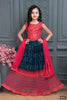 Kids Wedding Designer Blue Georgette Lehenga Choli - Aaradhna - Distacart