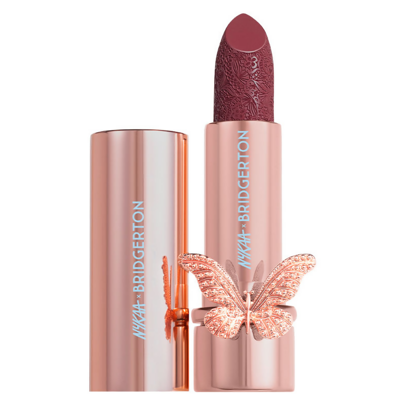 Nykaa Cosmetics X Bridgerton Creamy Matte Longwear Lipstick - Full Bloom - Distacart
