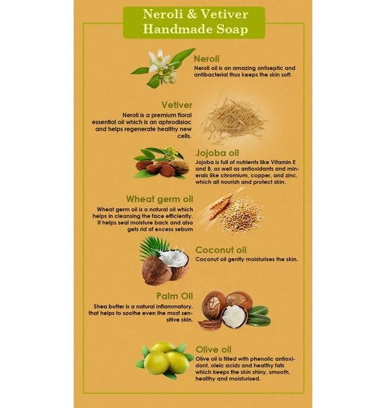 Ancient Living Neroli & Vetiver Luxury Handmade Soap benefits