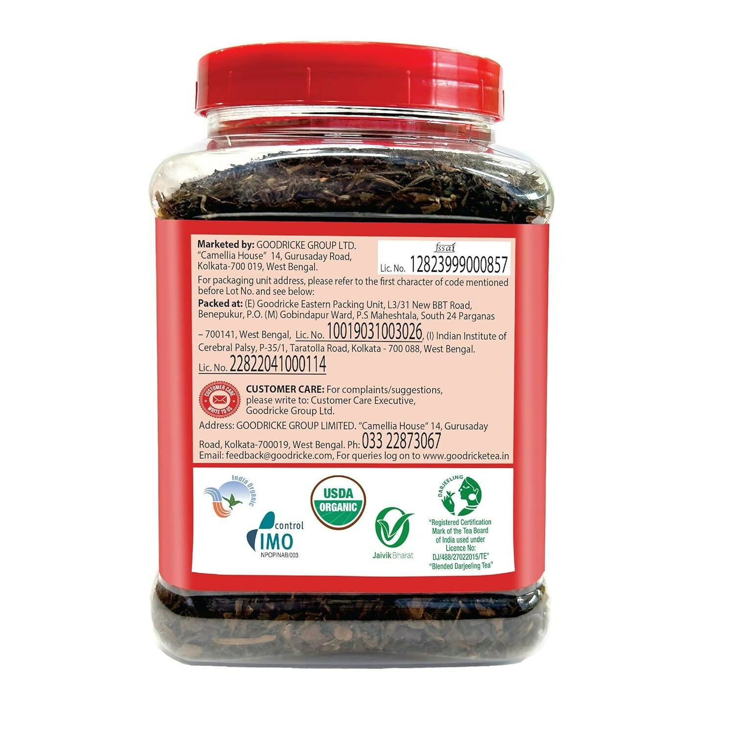 Goodricke Roasted Organic Darjeeling Tea Jar - Distacart