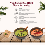 Thumbnail for Thenga Artisan Mini Coconut Shell Bowl with Spoon - Dista