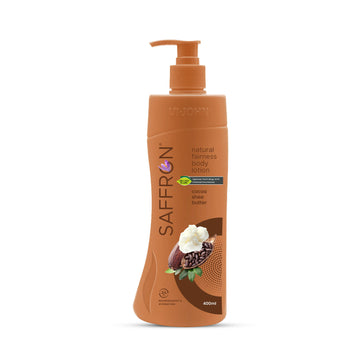 VI-JOHN Saffron Natural Fairness Body Lotion Cocoa Shea Butter Deep Nourishment Soft, Glowing Skin For All Skin Types - Distacart