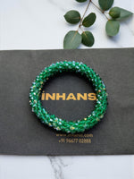 Thumbnail for Inhanns Unisex Crystal Bloom – Adjustable Crystal Bead Bracelets - Sea Green - Distacart
