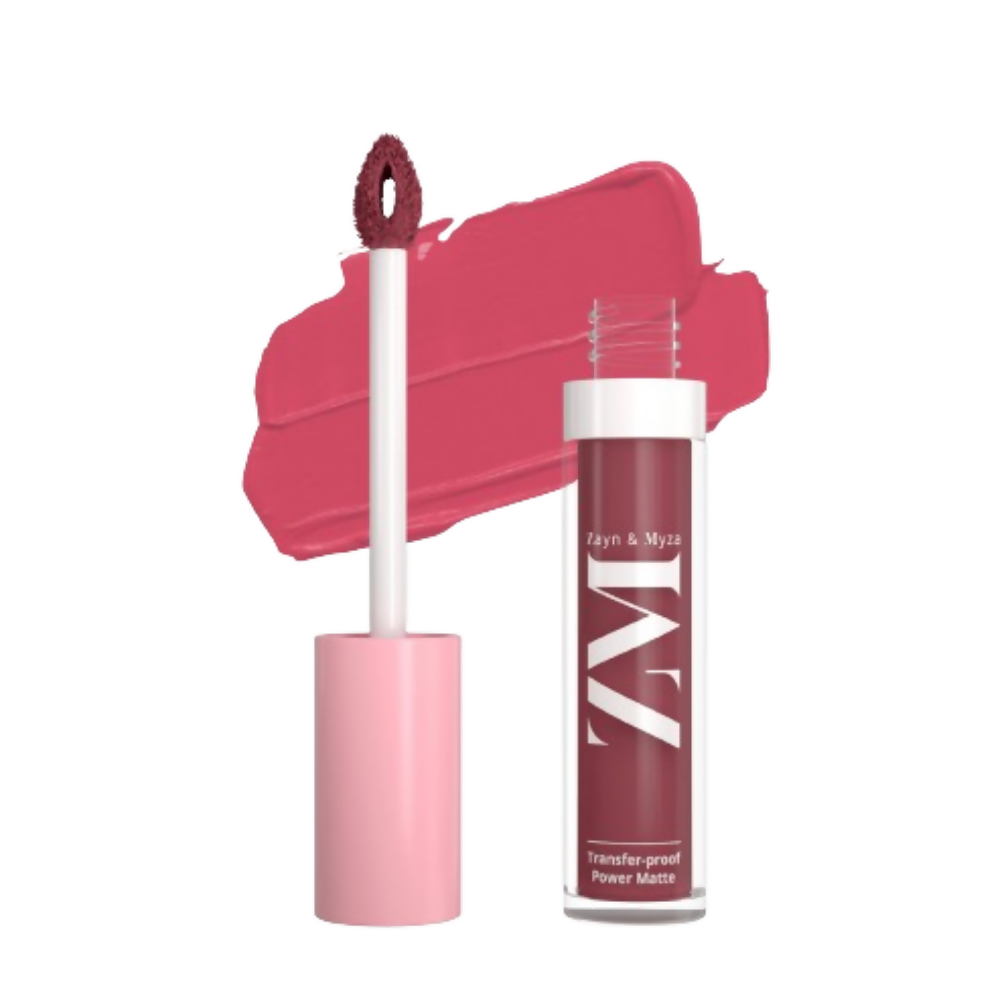 Zayn & Myza Transfer Proof Power Matte Lip Color - Blush Nude - Distacart