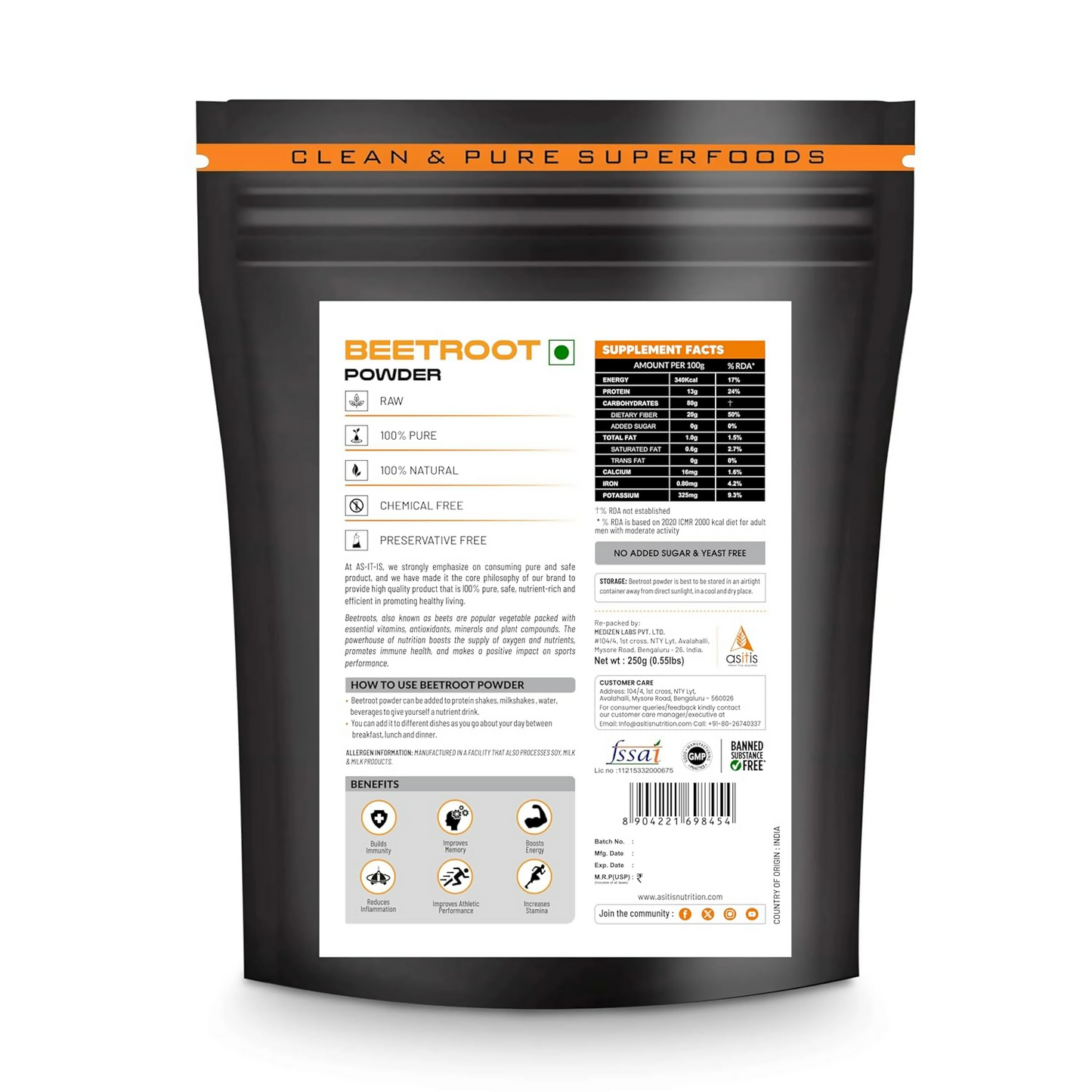 As-It-Is Nutrition Beetroot Powder - Distacart