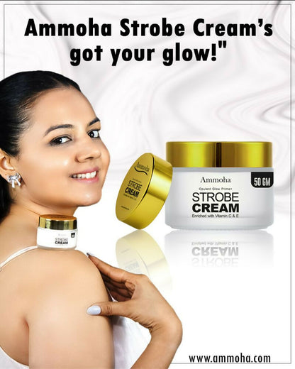 Ammoha Cosmetics Opulent Glow Illuminating Strobe Cream with Vitamin C - Distacart