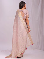 Thumbnail for Astita Organza Peach Saree