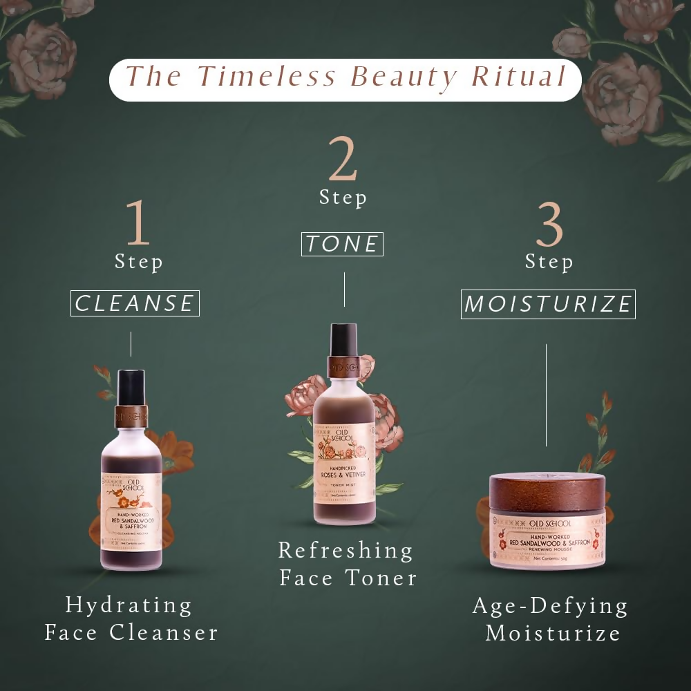 Old School Rituals Red Sandalwood & Saffron Age-Defying Face Moisturiser - Dista