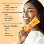 Thumbnail for Foxtale Glow Sunscreen SPF 50 PA++++ Lightweight With Vitamin C And Niacinamide For a Dewy Glow, UVA And UVB Filters Prevents Tan - Distacart