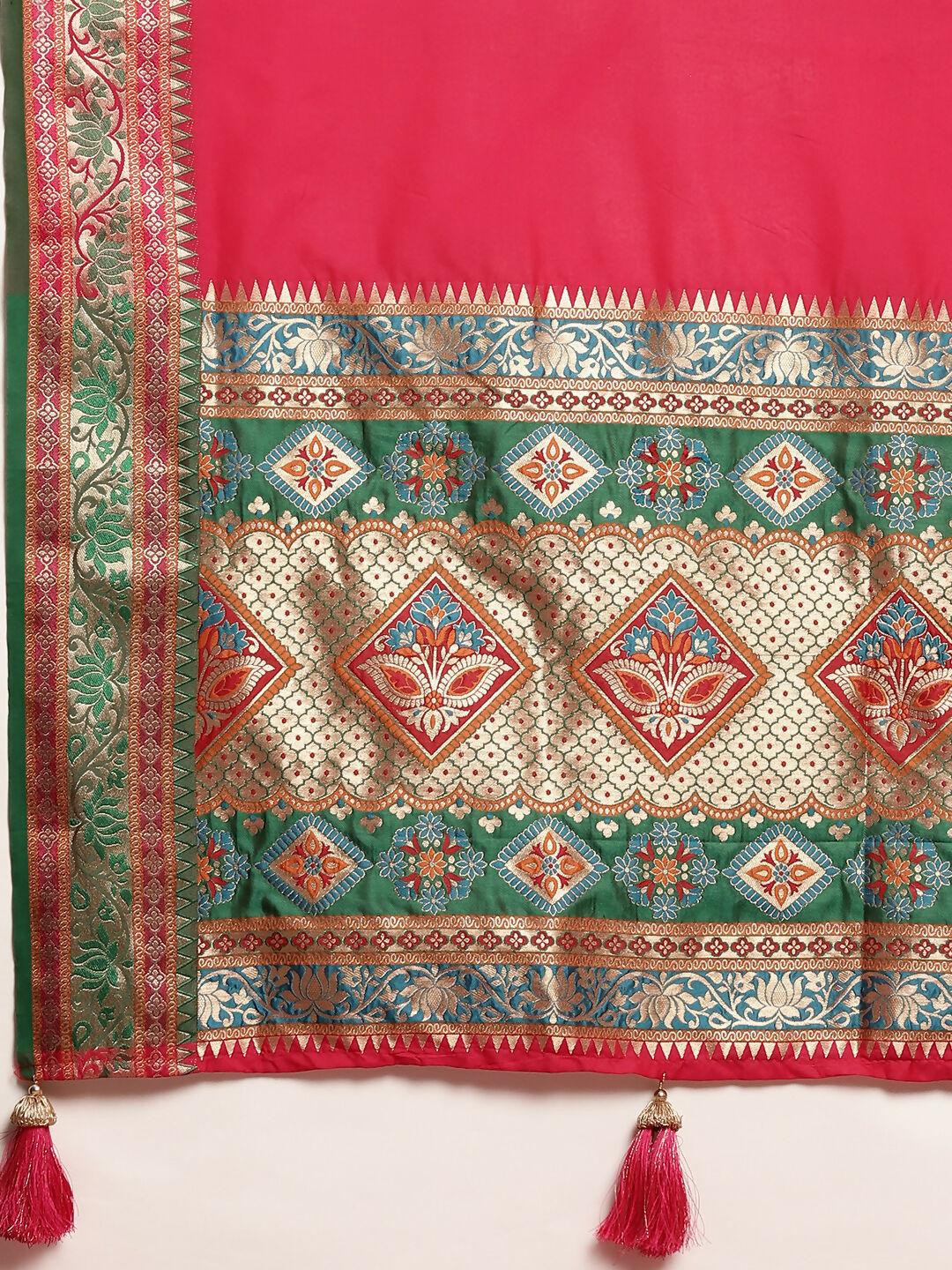 Astita Silk Blend Maroon Saree