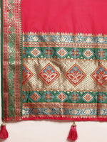 Thumbnail for Astita Silk Blend Maroon Saree