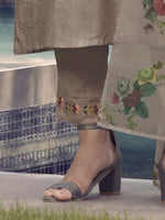 Thumbnail for Indo Era Coffee Embroidered Straight Kurta Trouser With Dupatta Set - Distacart