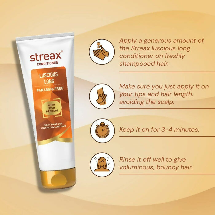 Streax Luscious Long Conditioner with Rich Protein for Reduces Hairfall - Distacart