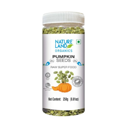 Nature Land Organics Edible Pumpkin Seeds - Distacart